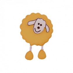 Bouton Mouton jaune foncé