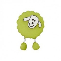 Bouton Mouton vert amande