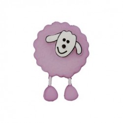 Bouton Mouton violet