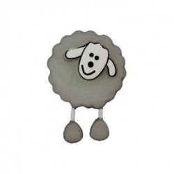 Bouton Mouton gris