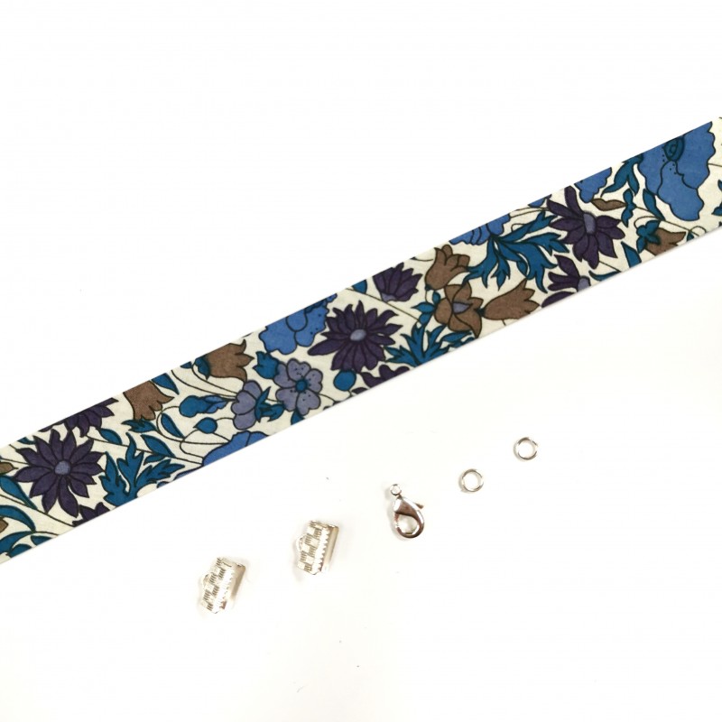 Kit bracelet Liberty Poppy Daisy bleu