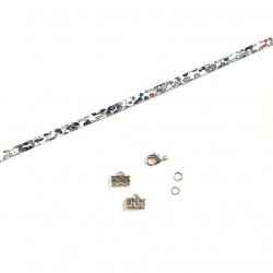 Kit bracelet cordon Liberty Eloise bleu