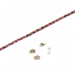Kit bracelet cordon Penny rose