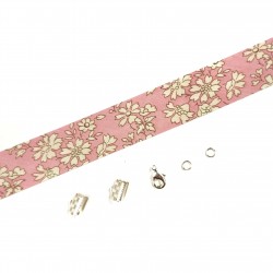 Kit bracelet Liberty Capel rose clair