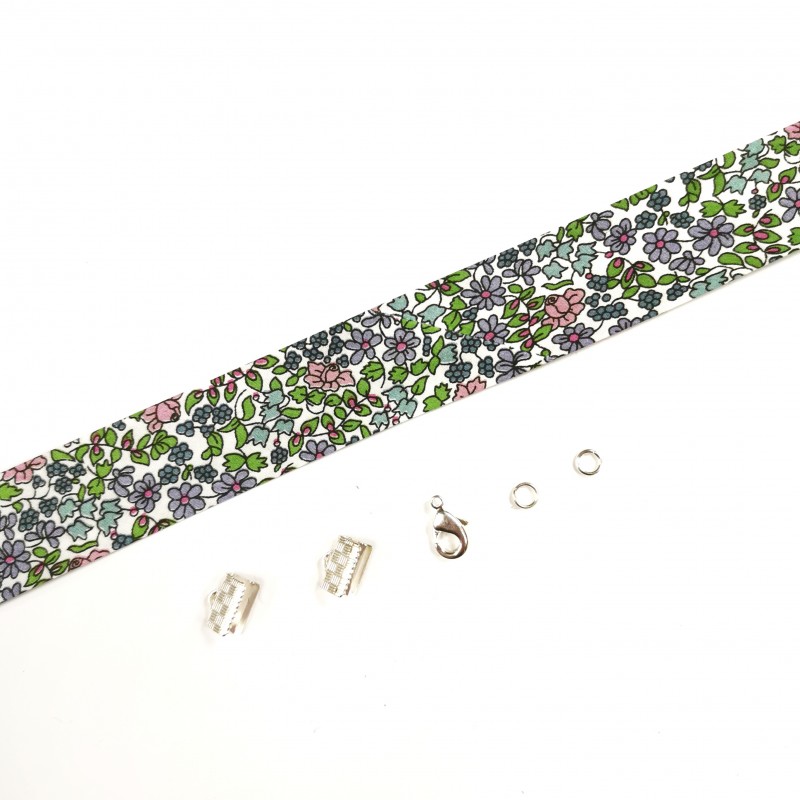 Kit bracelet Liberty Emilia's flowers vert